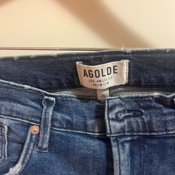 AGOLDE Sophie High-Rise Distressed Cropped Skinny Jean – Paradox - Picture 3 of 4